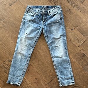 Silver Jeans Women's Boyfriend Jeans - Faded Blue